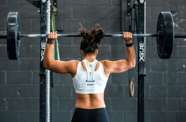 woman doing weight lifting